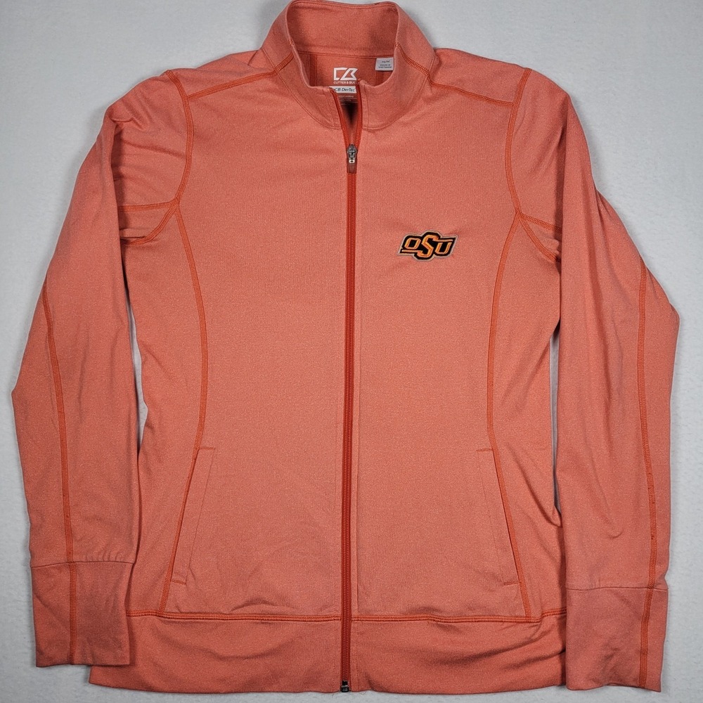 OSU Cowboys Woman's Fanatics Long Sleeve Performance Orange 1/4‎ Zip, Size M